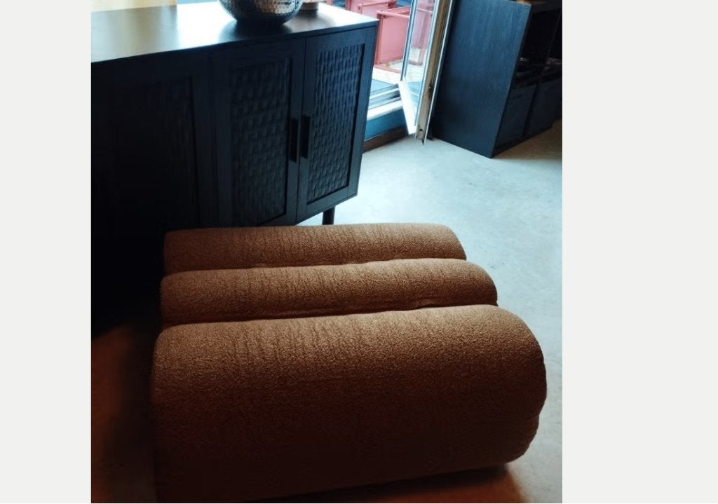 Neuf. Sweeek Chauffeuse Moutarde 80cm/70 cm/40cm, Maison & Meubles, Canapés | Repose-pieds & Poufs, Neuf, Enlèvement, 50 à 75 cm