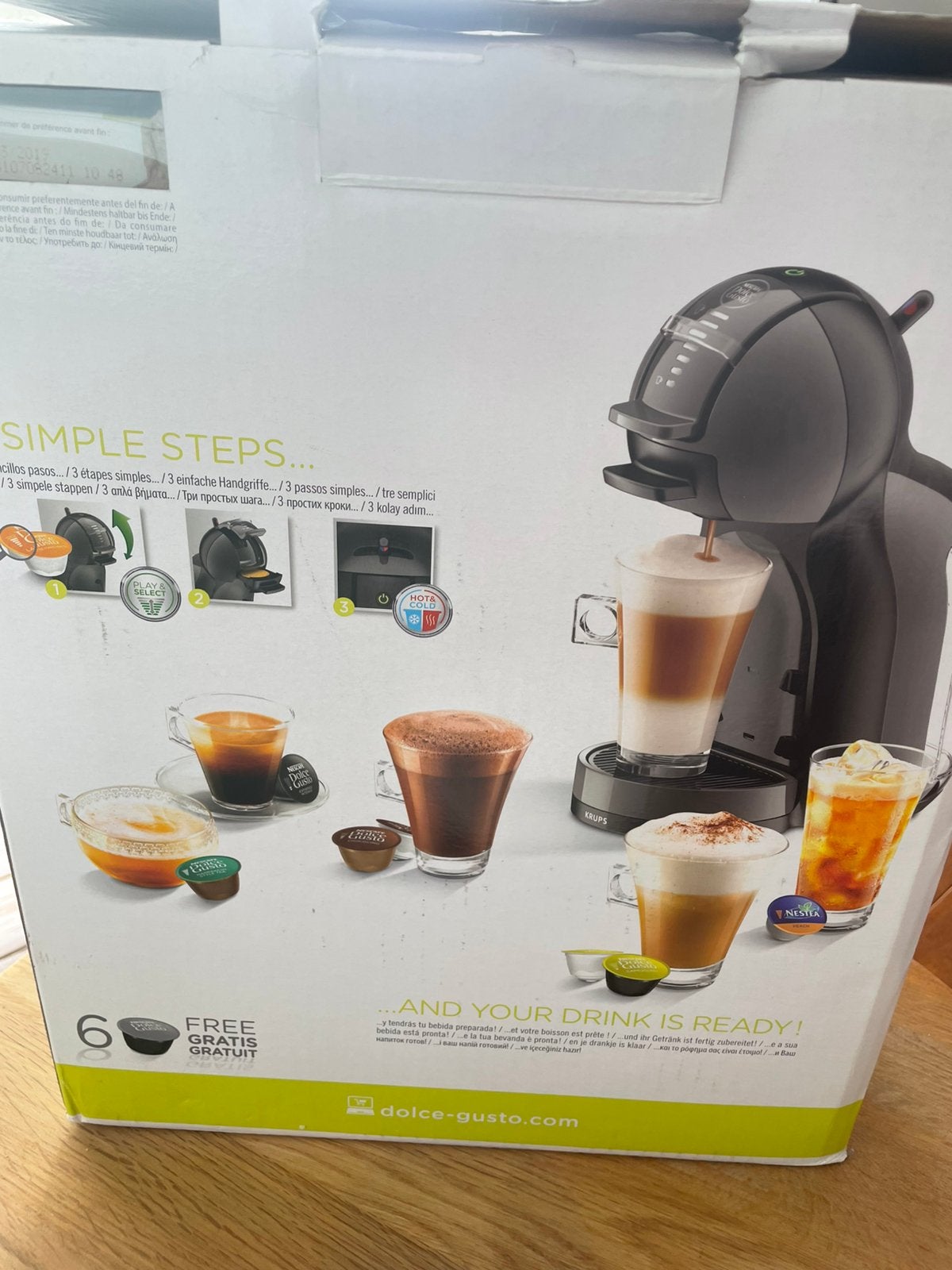 Cafetière Dolce Gusto neuve, Enlèvement, Comme neuf, Cafetière