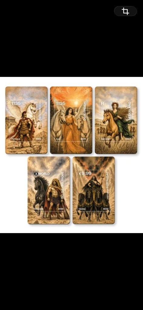 Crypto stamp 2026 Complete set (Grijs), Timbres & Monnaies, Envoi, Autres pays, Non oblitéré