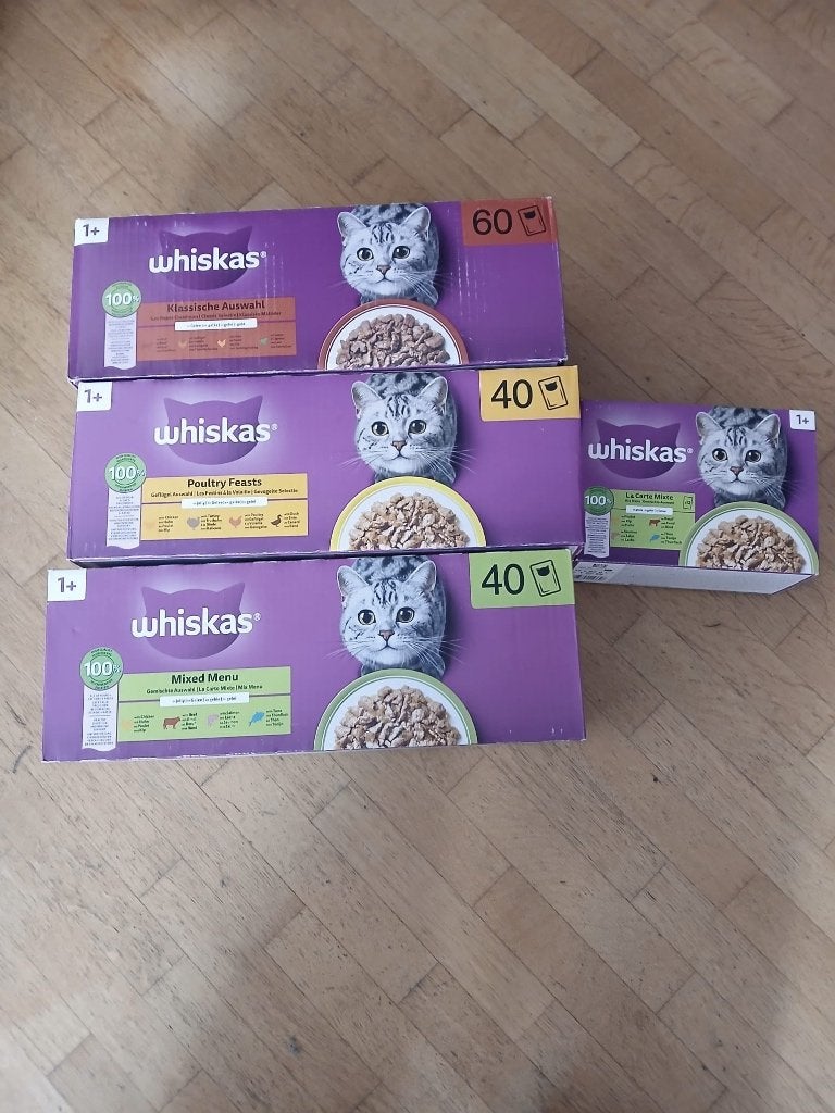 Nourriture pour chat (Whiskas) - 4 packs, Enlèvement, Chat
