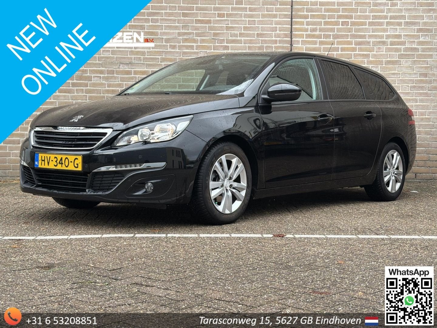 Peugeot 308 SW 1.6 BlueHDI Blue Lease Executive Pack | Pano, Auto's, Zwart, 82 g/km, Te koop, Verwarmde buitenspiegels
