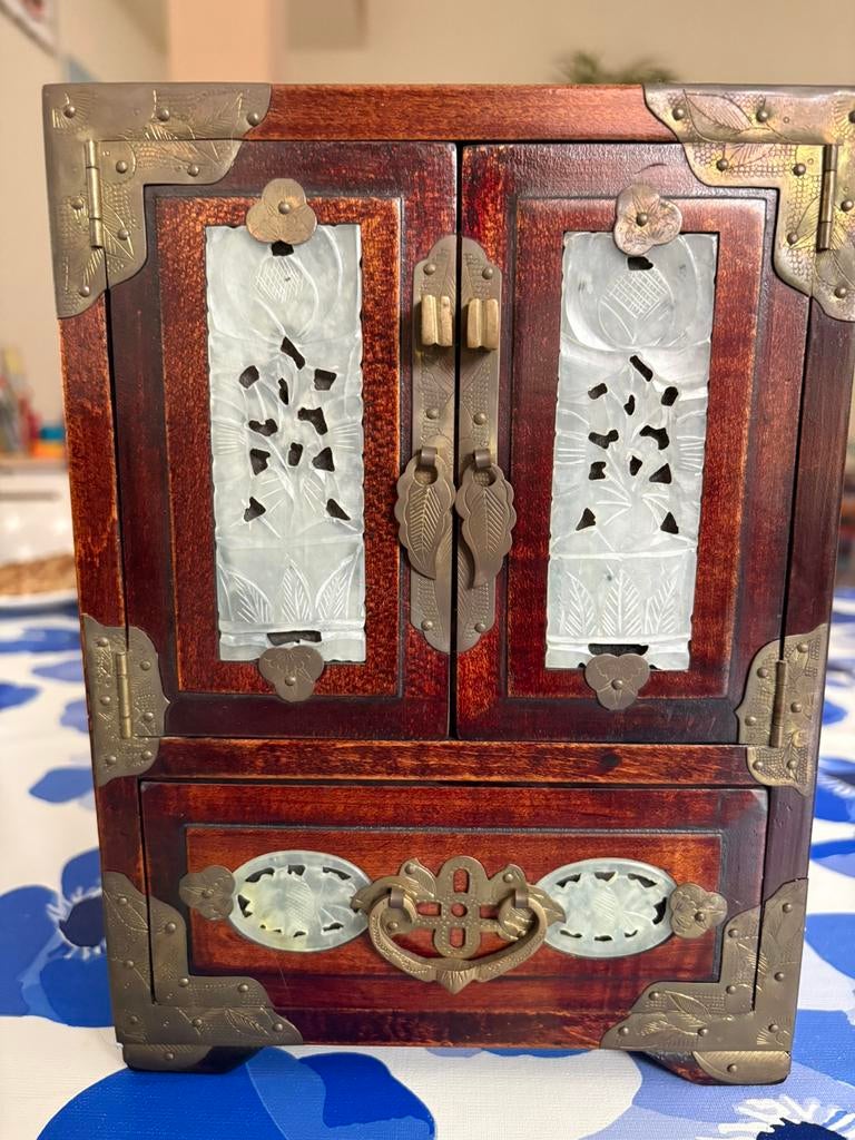 Juwelen kistje chinees vintage, Antiek en Kunst, Ophalen