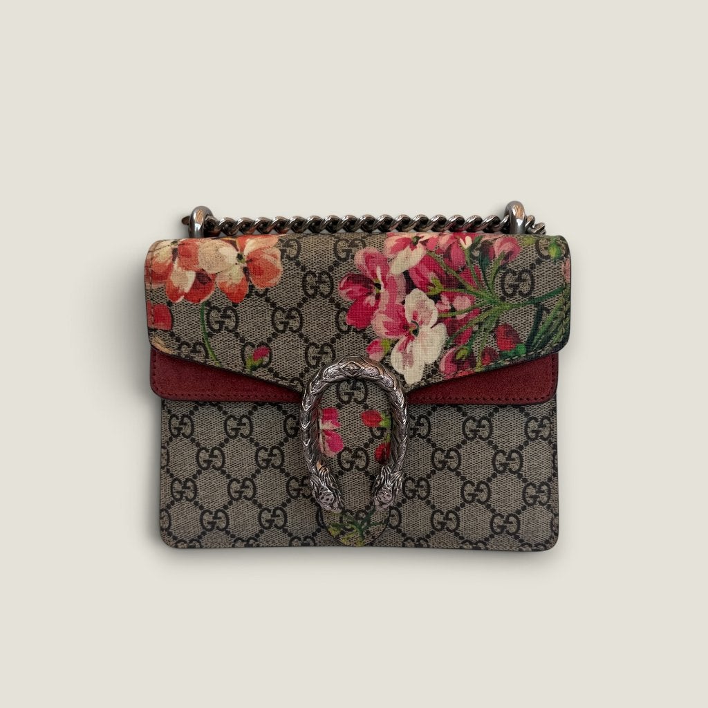 Mini-sac à bandoulière Gucci Dionysus GG Blooms, Enlèvement ou Envoi, Utilisé, Rouge, Autres marques