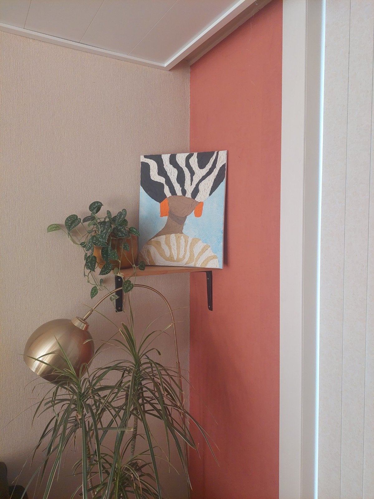 African Style schilderij, Enlèvement ou Envoi