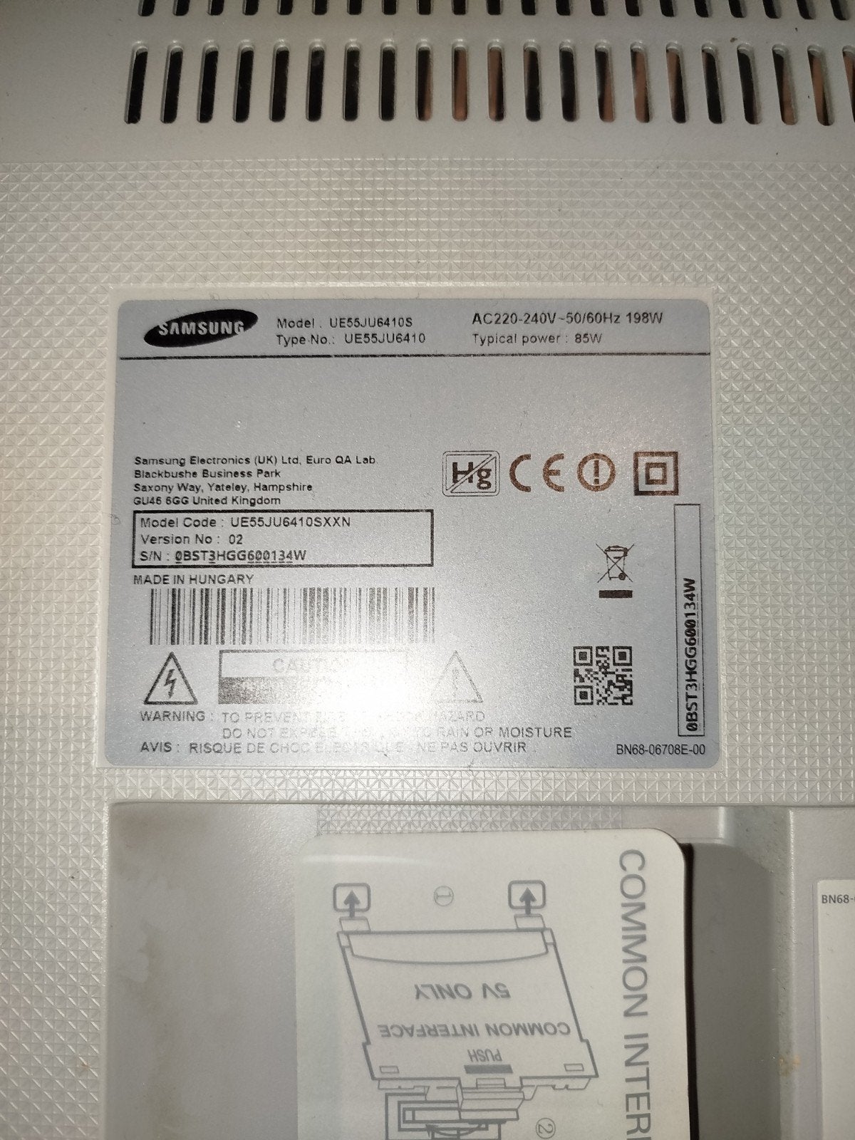 UE55JU6410, Ophalen