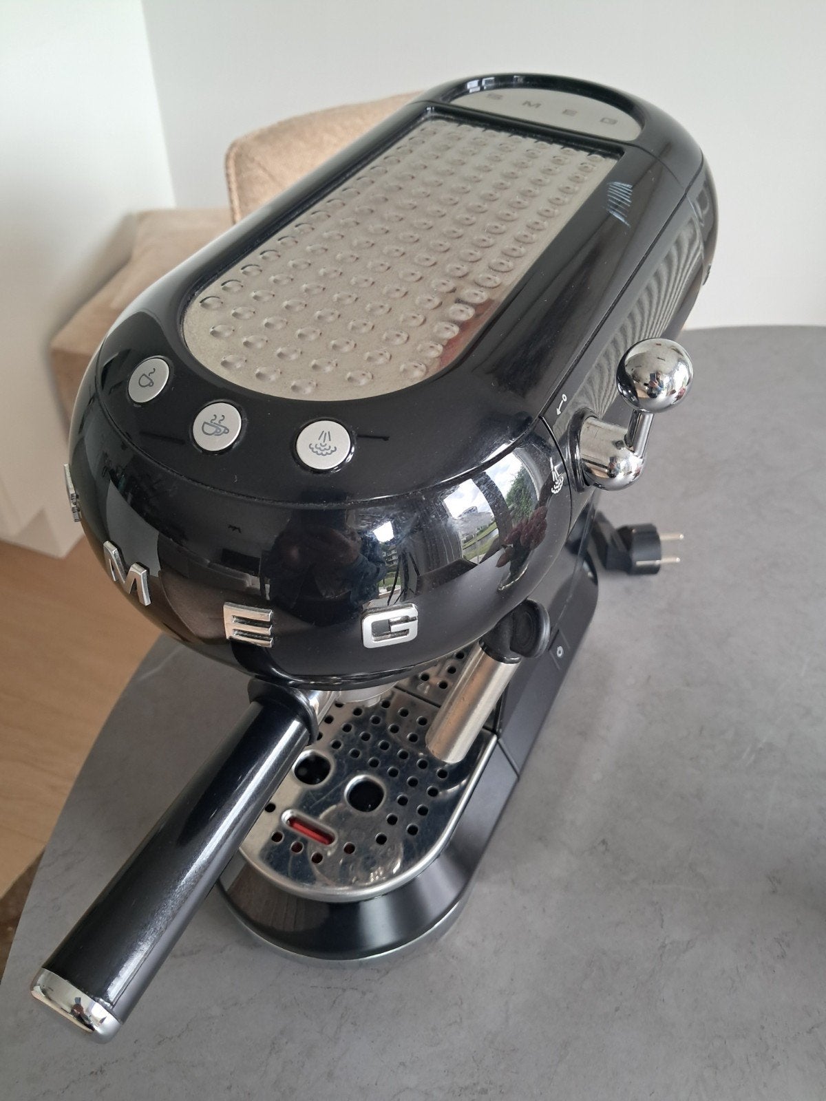 Espressomachine smeg, Huis en Inrichting, Keuken | Keukenbenodigdheden, Ophalen, Zwart, Smeg