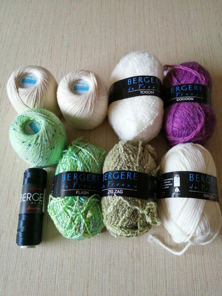 9 nieuwe kluwen wol/garen  samen voor 6 euro, Hobby en Vrije tijd, Verzenden, Nieuw