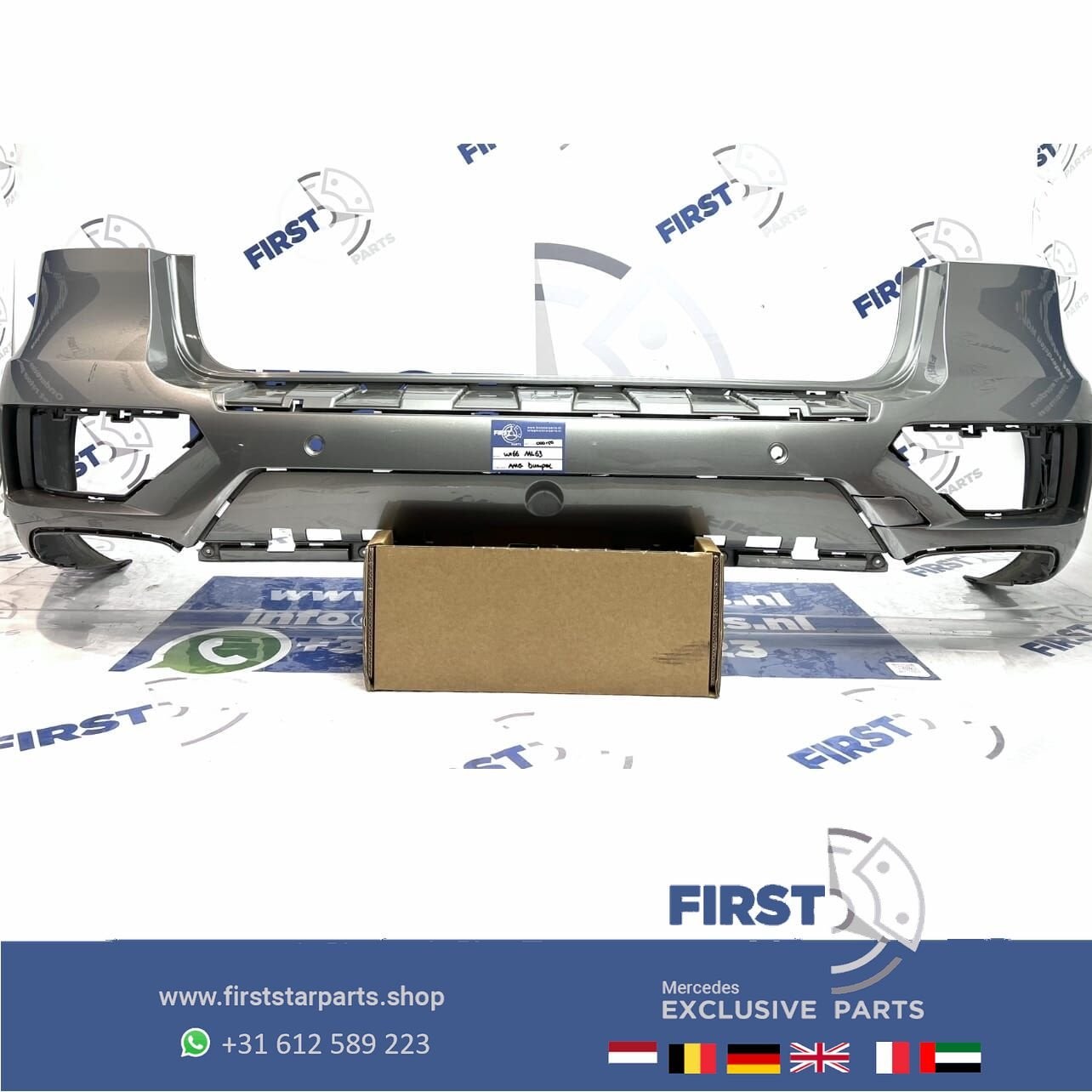 W166 ML63 AMG ACHTERBUMPER Mercedes ML Klasse 2011-2015 A166, Arrière, Utilisé, -, -