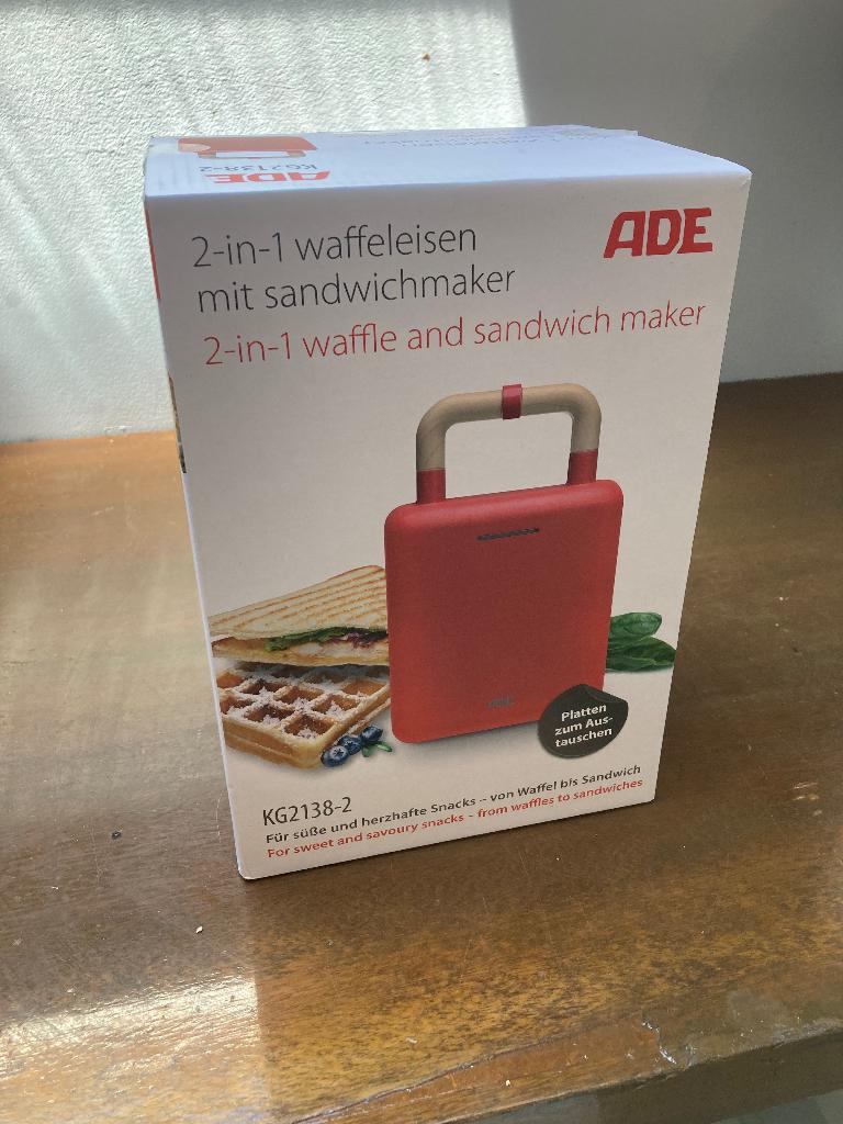Wafelijzer + croque-machine (niet gebruikt), Overige typen, Ophalen of Verzenden, Nieuw