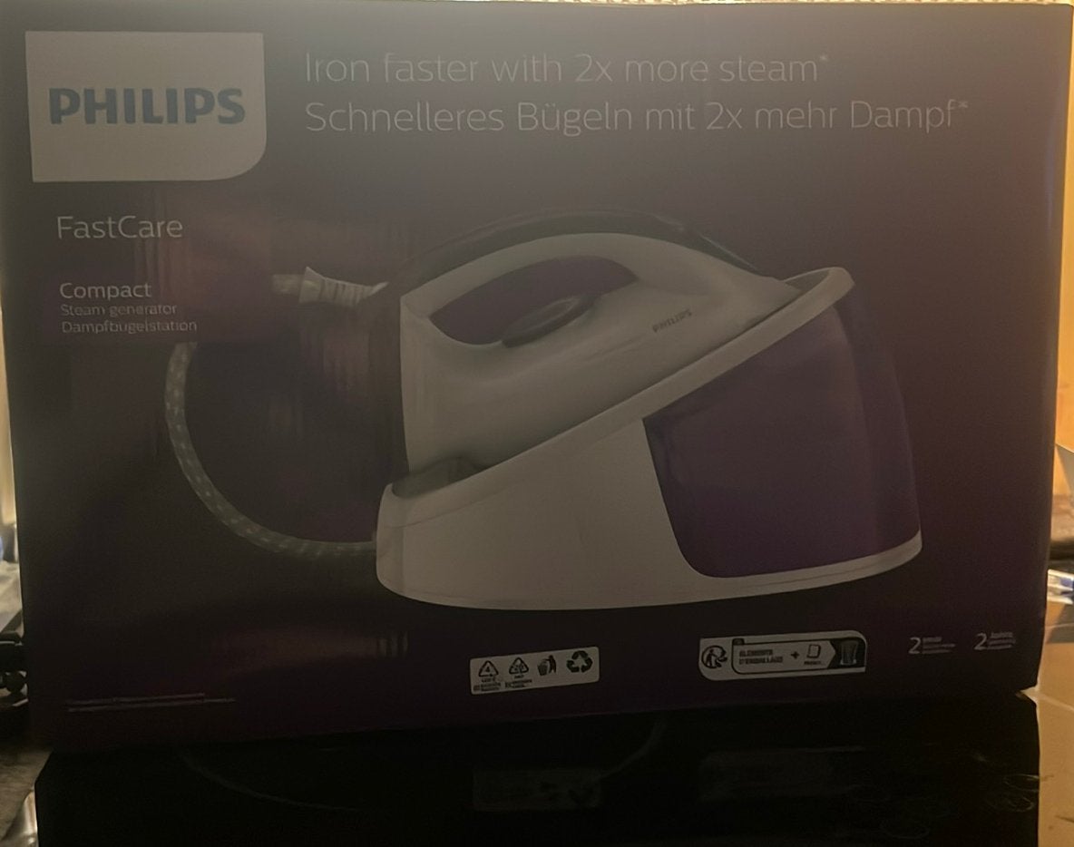 Philips FastCare Compact Nieuw !!!, Elektronische apparatuur, Ophalen, Nieuw, Strijkijzer met snoer