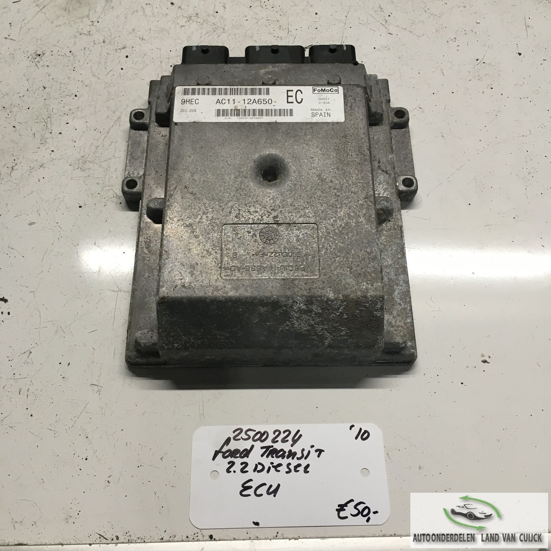 Ford Transit 2.2 Diesel 2010 2500224   ECU   AC11-12A650, -, Utilisé, -, -