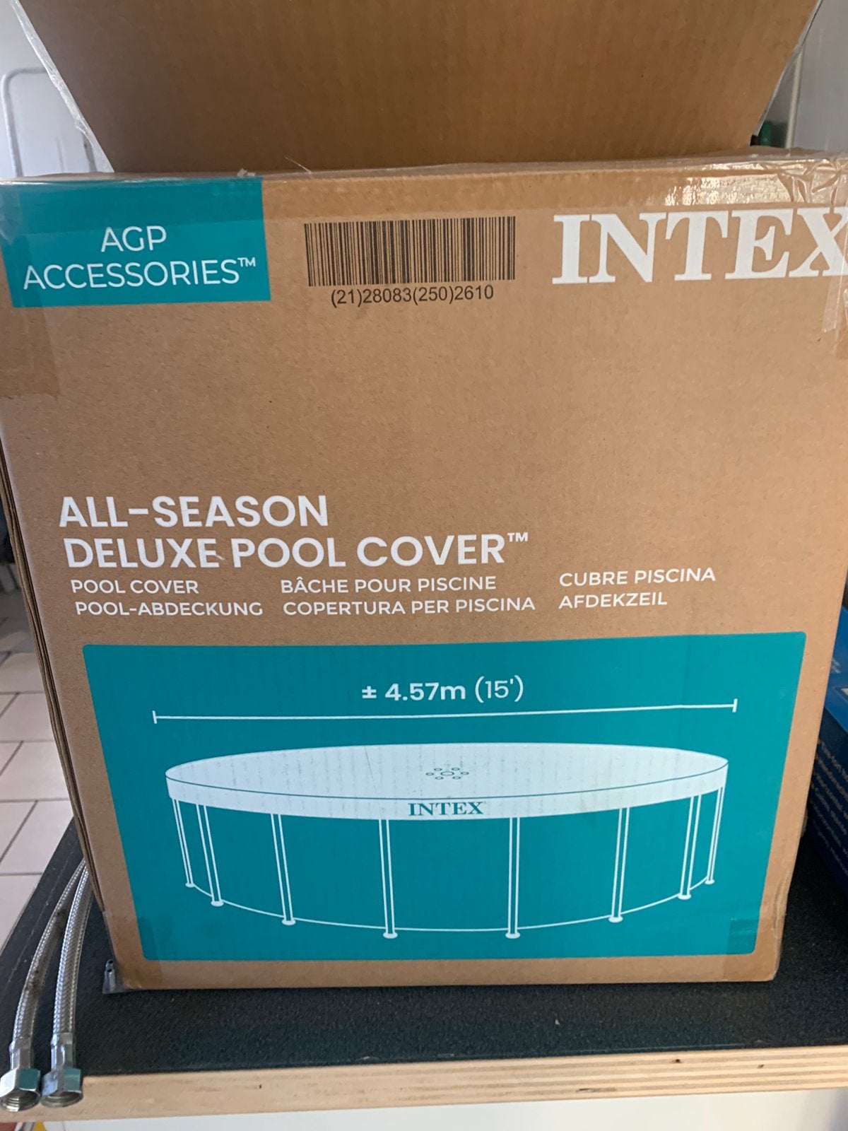 Intex zwembad afdekzeil, Tuin en Terras, Ophalen, Nieuw, Afdekzeil