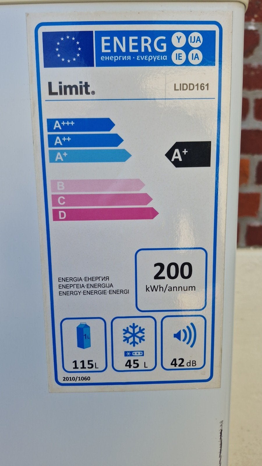 Frigo 3jaar oud, Ophalen