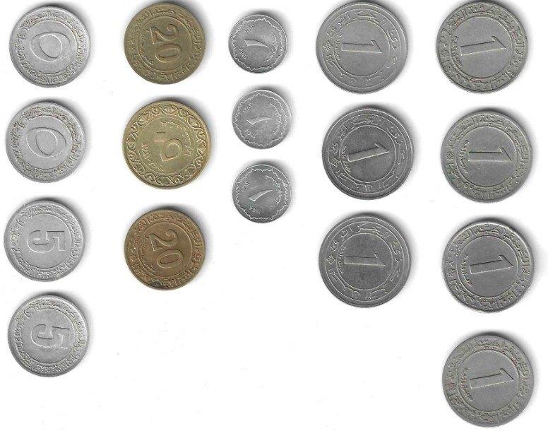 17 Algerijnse munten, Ophalen