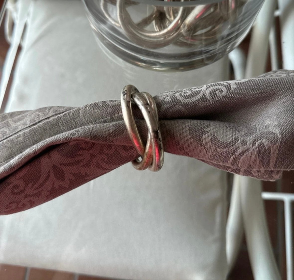 Anneaux pour porte serviette decoration table, Enlèvement