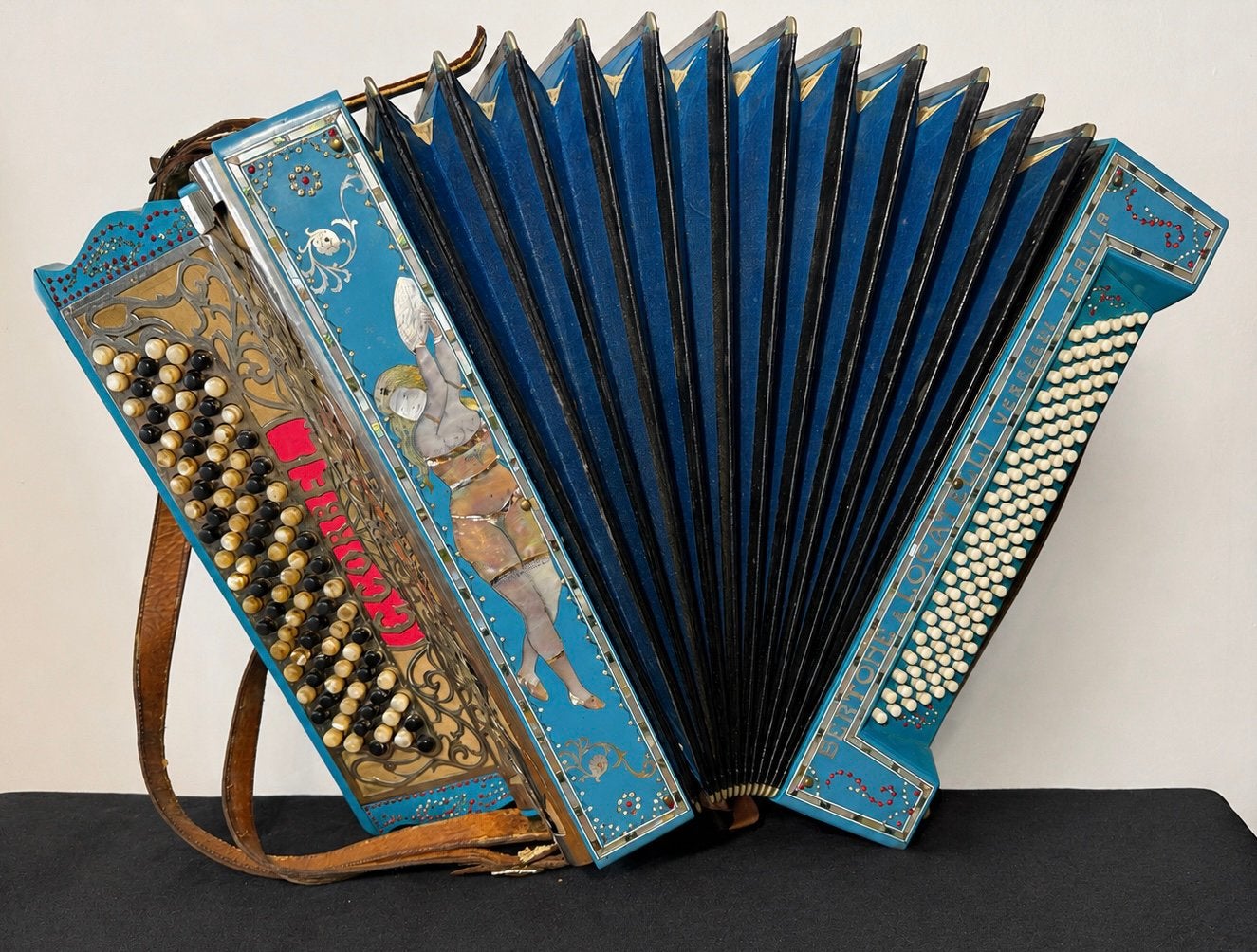 Rare accordéon chromatique Bertone & Locatelli, Musique & Instruments, Enlèvement, Utilisé