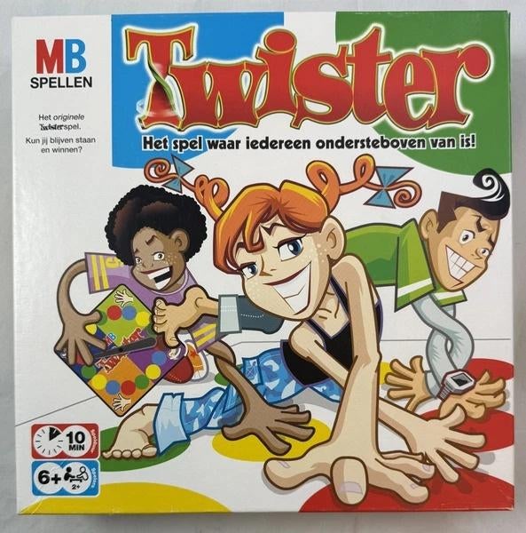 MB Twister Behendigheidsspel Party Spel gezelschapsspel spel, Hobby en Vrije tijd, Een of twee spelers, Verzenden, Zo goed als nieuw