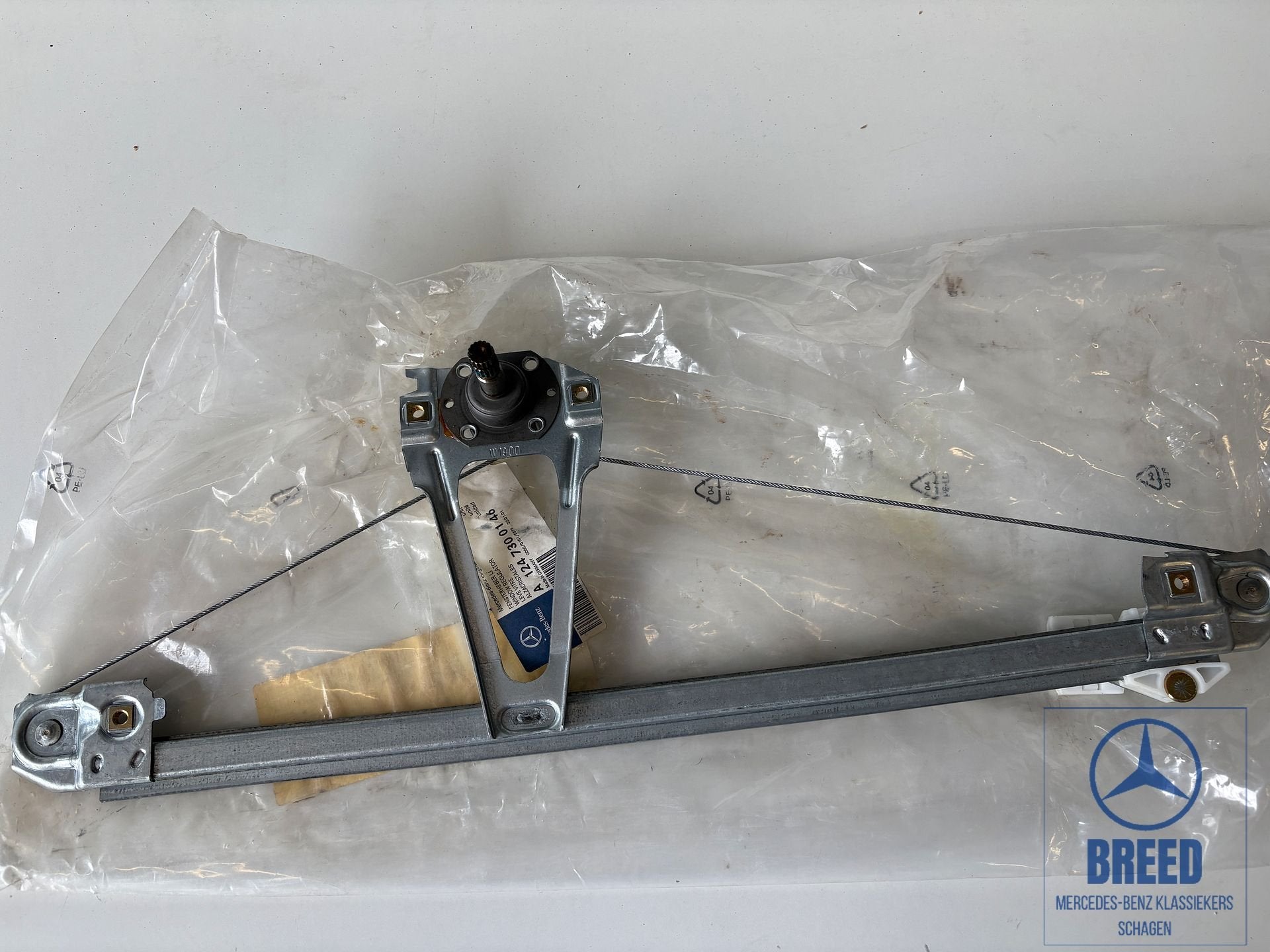 NOS raammechaniek linksachter voor Mercedes-Benz W124 S124, Autos : Pièces & Accessoires, Vitres & Accessoires, Mercedes-Benz