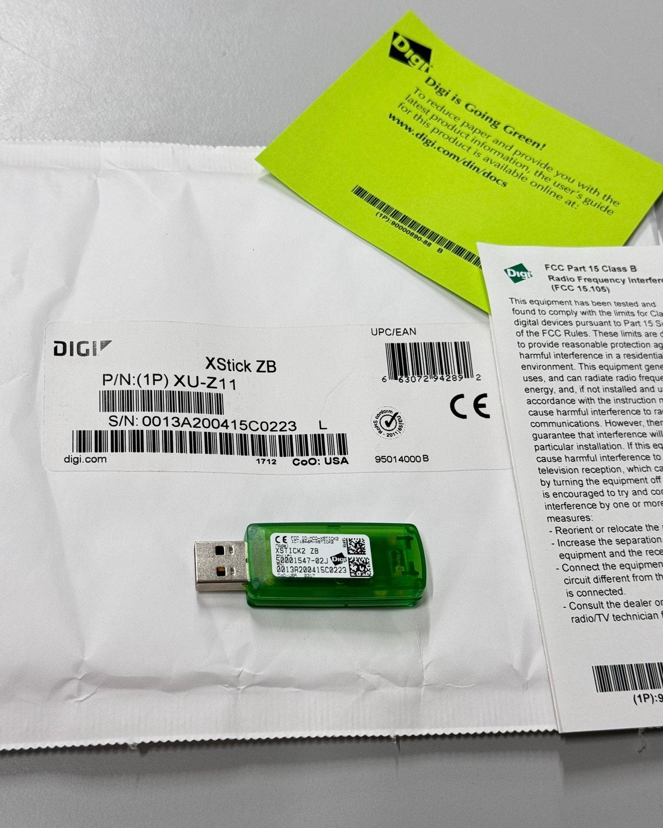 Modem RF USB Digi XStick2 ZB Xstick-2 XU-Z11 Zigbee XBee, Hobby & Loisirs créatifs, Composants électroniques, Neuf, Enlèvement ou Envoi