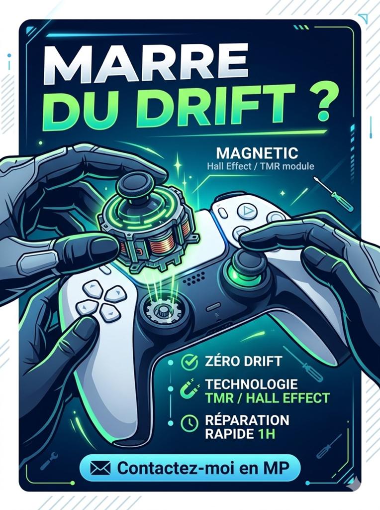 Réparation Manette PS5 Joystick drift., Consoles de jeu & Jeux vidéo
