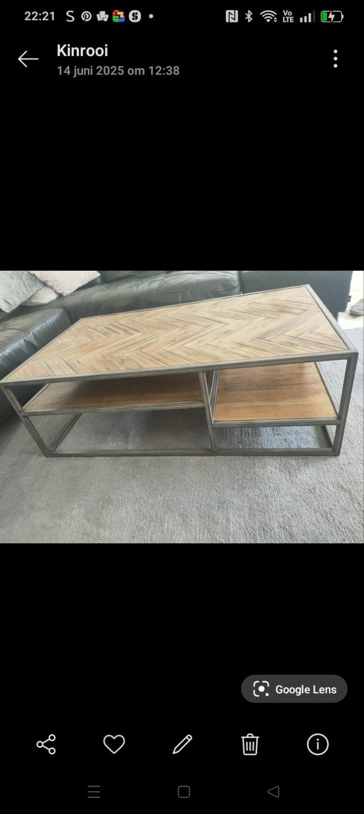 salontafel, Ophalen