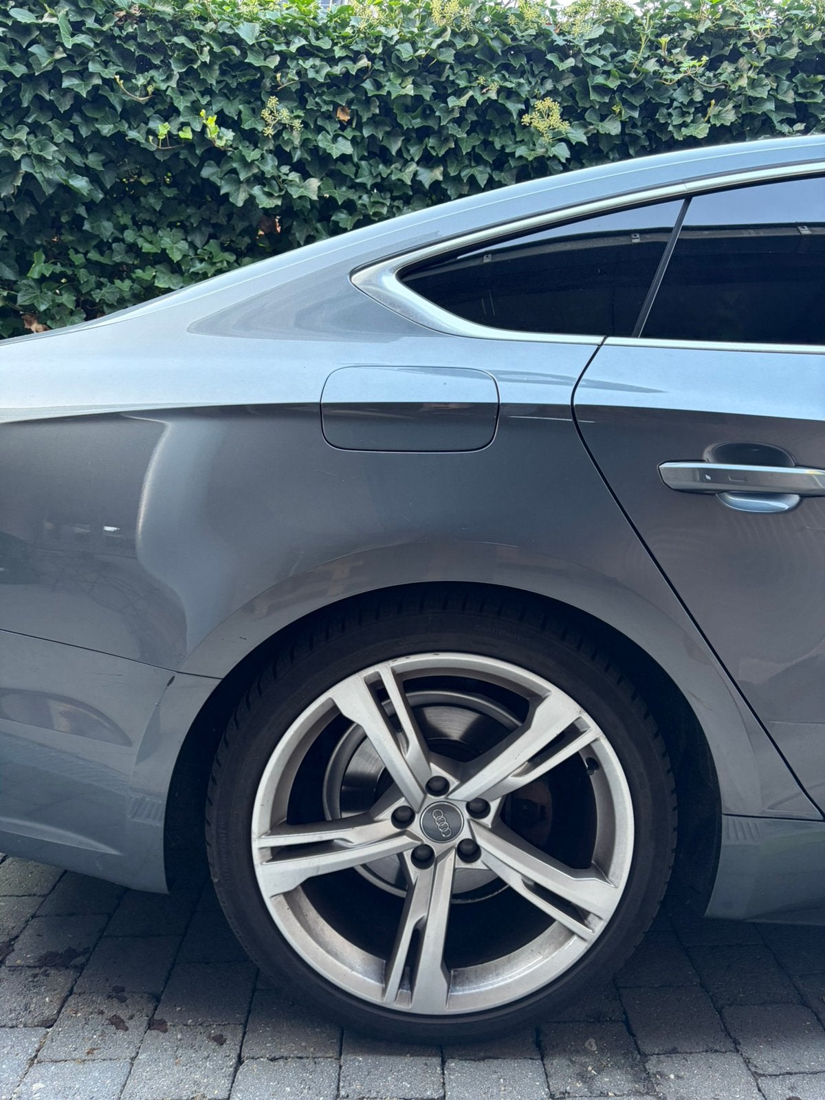 Audi A5 4x 19inch velgen met winterbanden, Ophalen, Winterbanden, Velg(en)