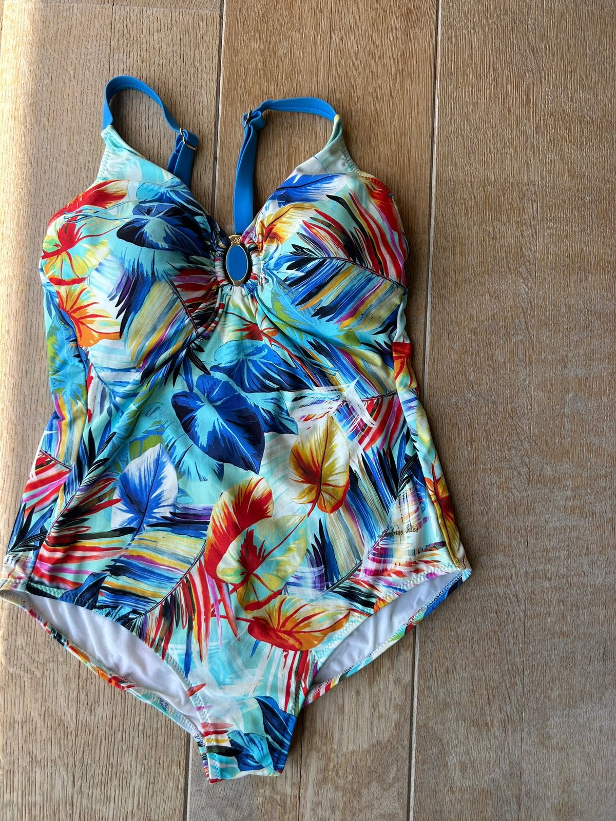 Heel mooie badpak Dolores Cortès L, Kleding | Dames, Ophalen of Verzenden, Zo goed als nieuw, Blauw, Badpak