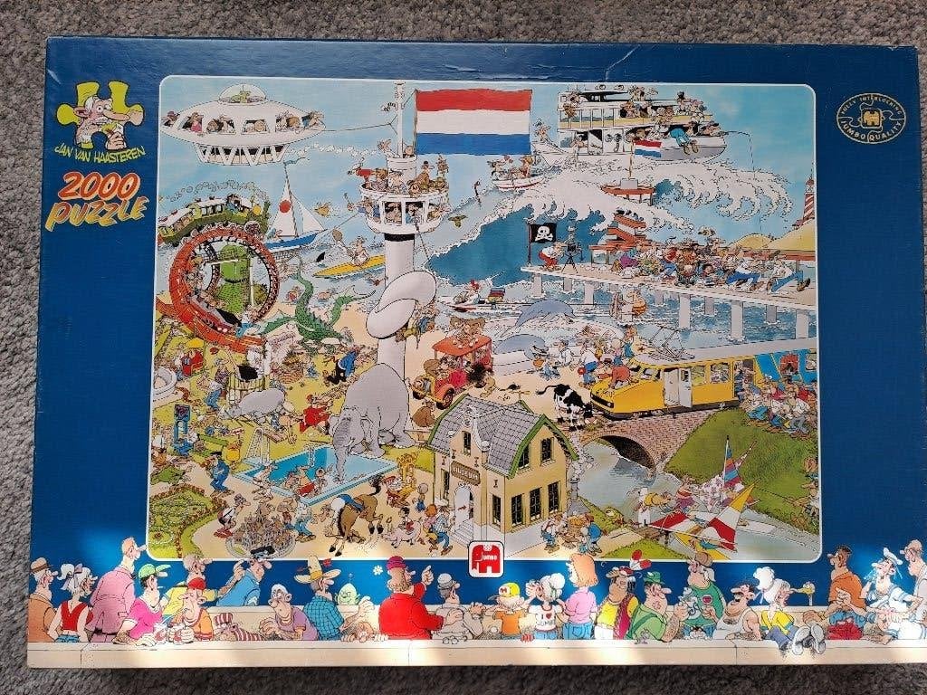 Jan vanhaasteren, Hobby en Vrije tijd, Denksport en Puzzels, Ophalen, Meer dan 1500 stukjes, Gebruikt, Legpuzzel
