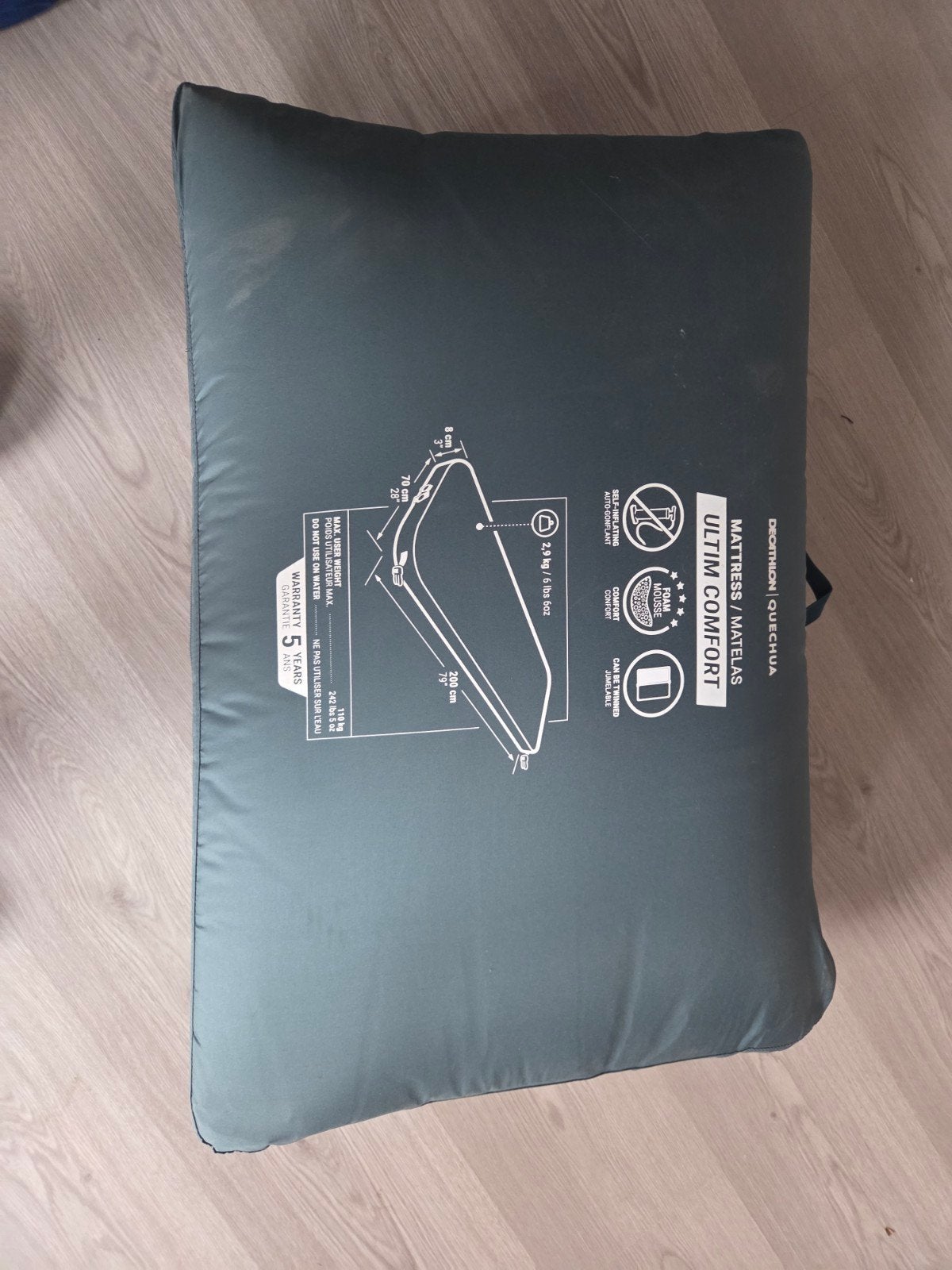 Decathlon ultimatum comfort matras, Ophalen