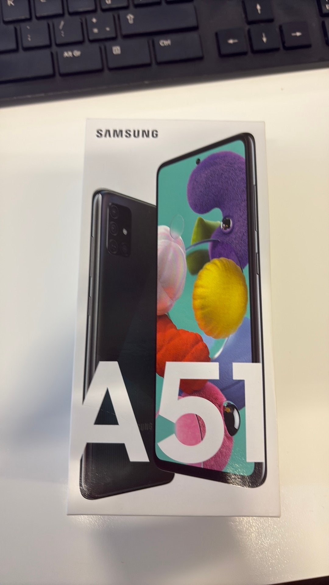 Samsung Galaxy A51, 128 Go, noir - non ouvert, Neuf, Enlèvement ou Envoi, Écran tactile, Noir