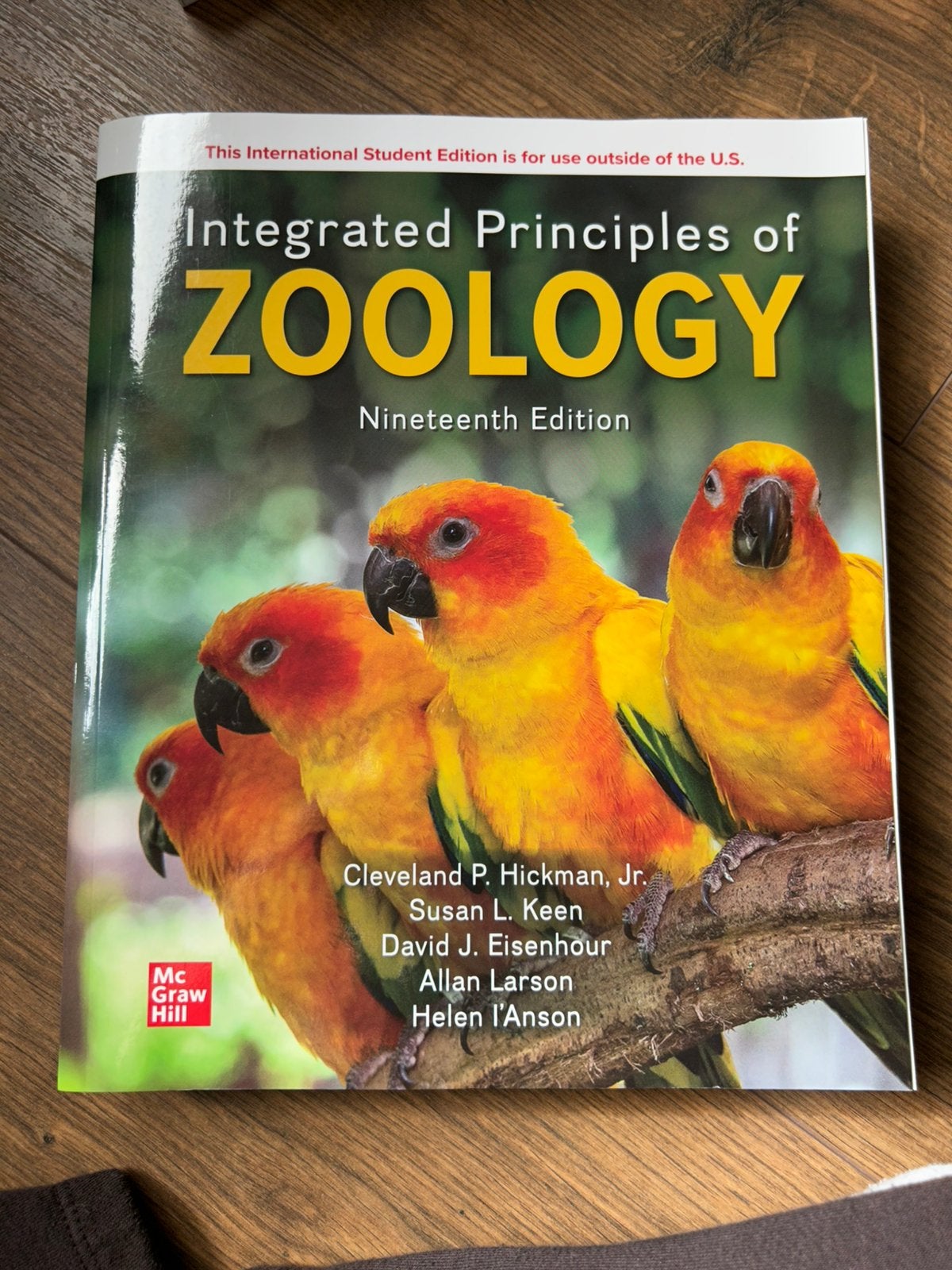 Integrated Principles of Zoology – 19th Edition, Ophalen of Verzenden