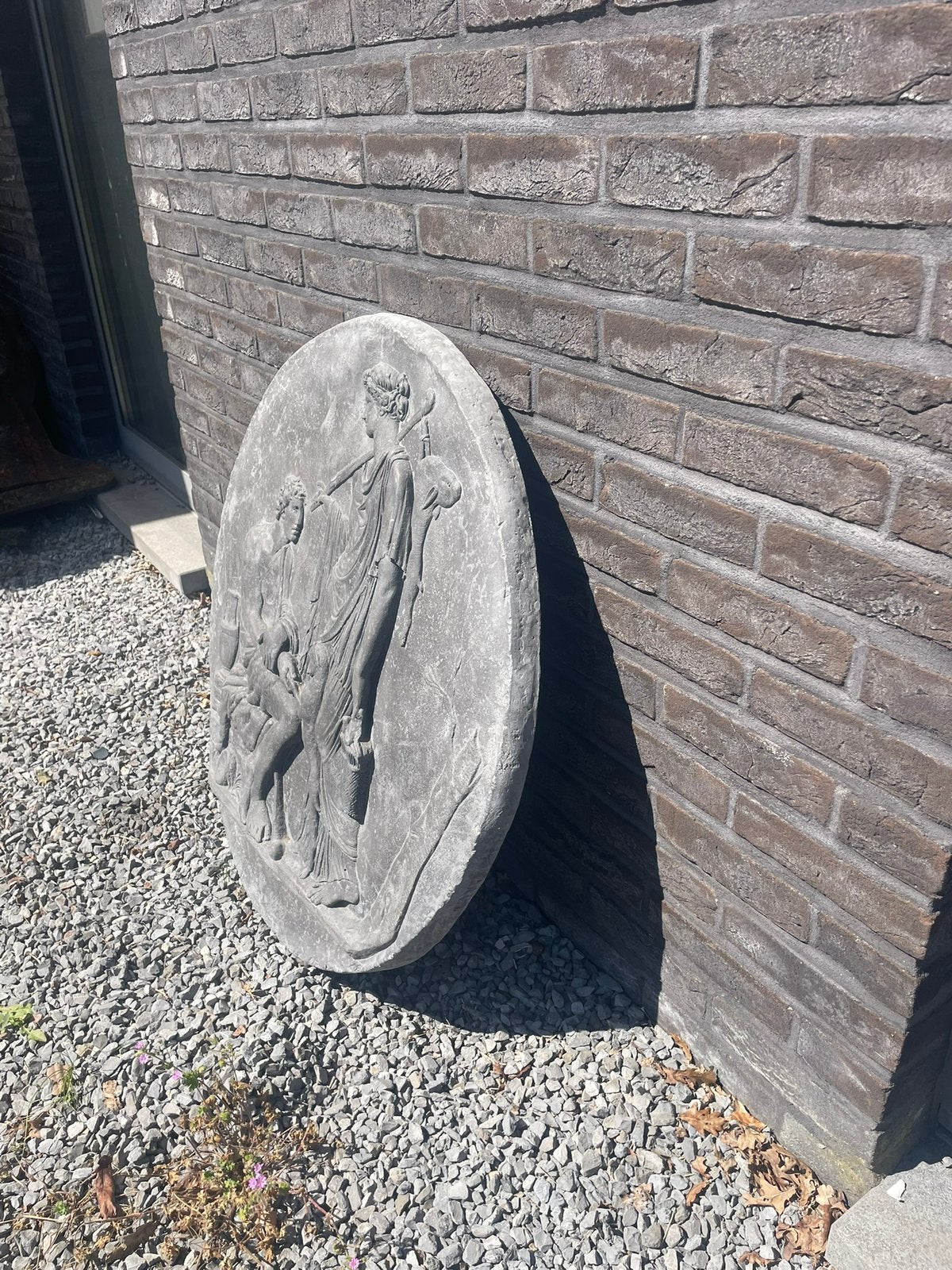 Grand bas-relief néoclassique Rondel - Berdoulat Griffin, Enlèvement