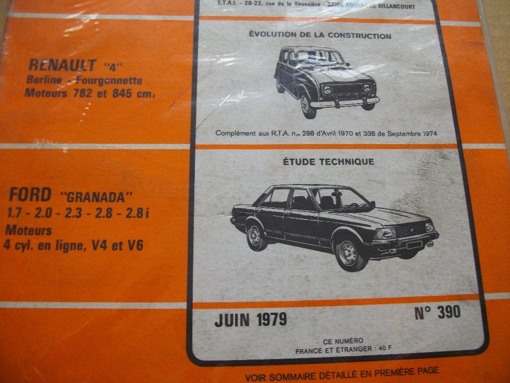 revue technique ford granada essence 1977-1979, Autos : Divers, Enlèvement ou Envoi