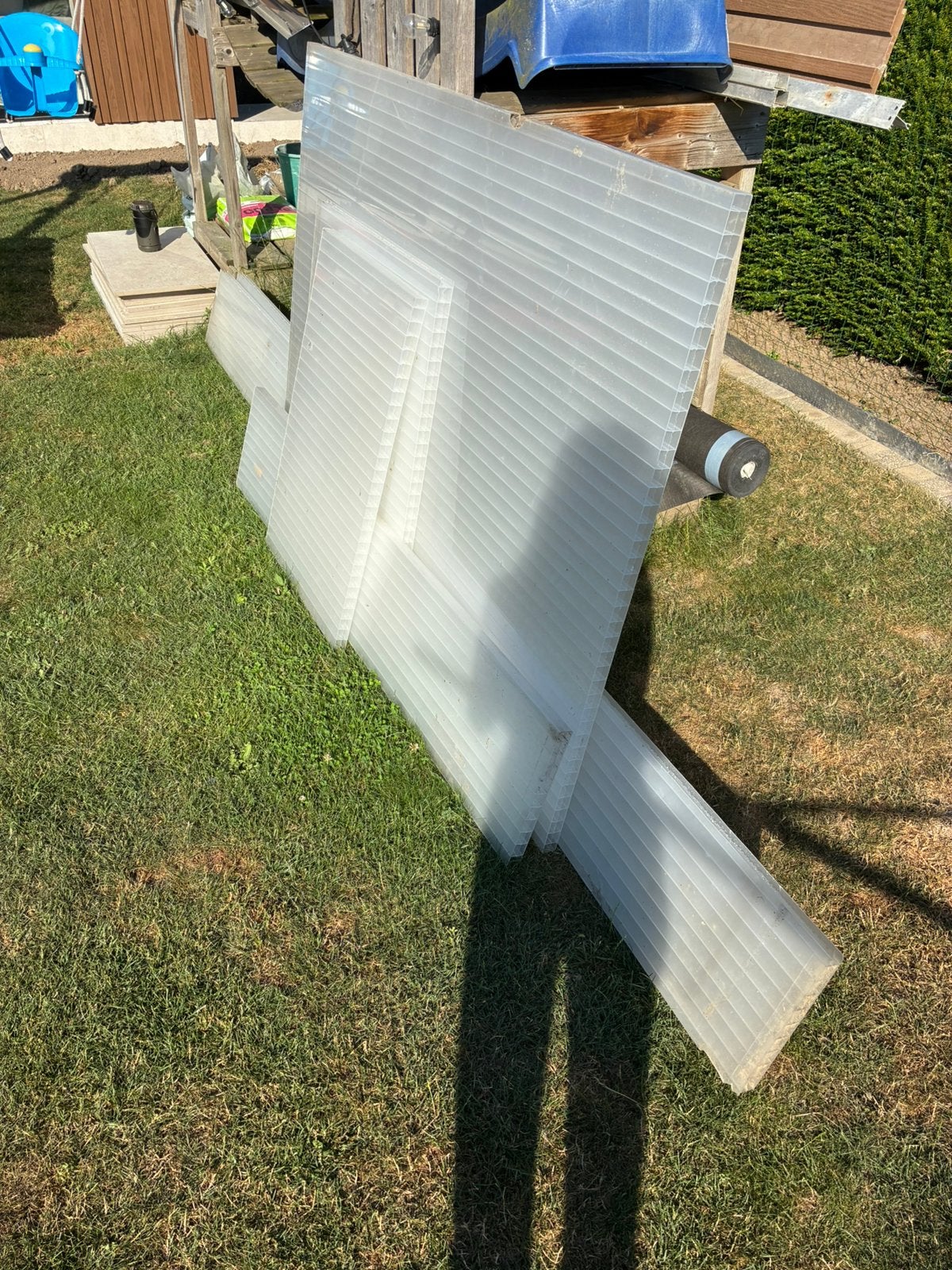 Gratis restant van plastic dakplaten polycarbonaat plaat, Enlèvement, Comme neuf