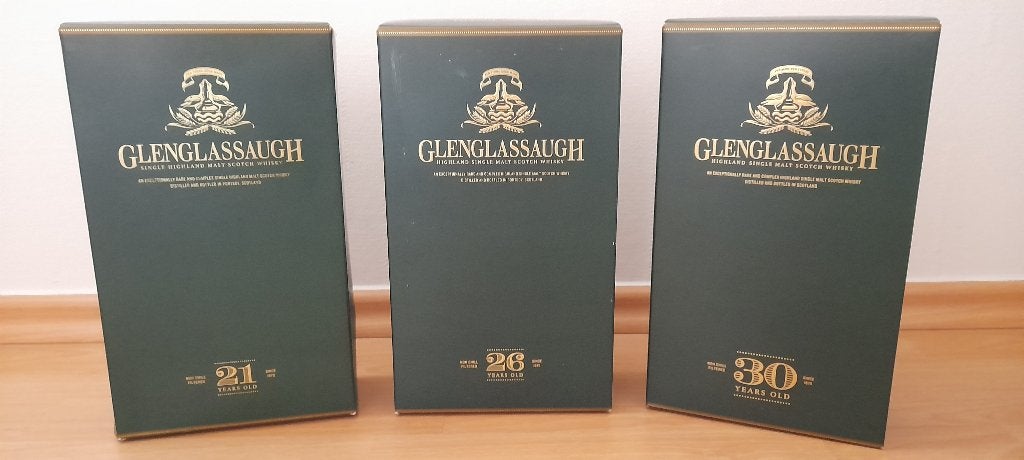 Glenglassaugh whisky 21y - 26y - 30y, Ophalen of Verzenden, Nieuw, Vol