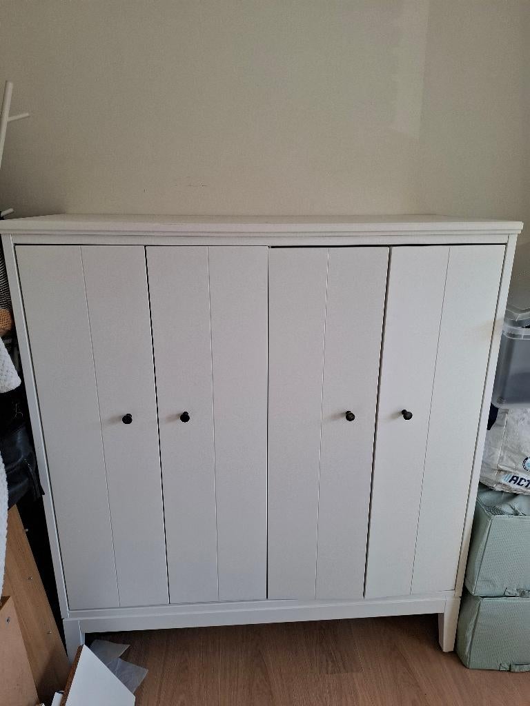 Kledijkast wit IKEA Idanas (groot en klein) met vouwdeuren, Ophalen, Gebruikt