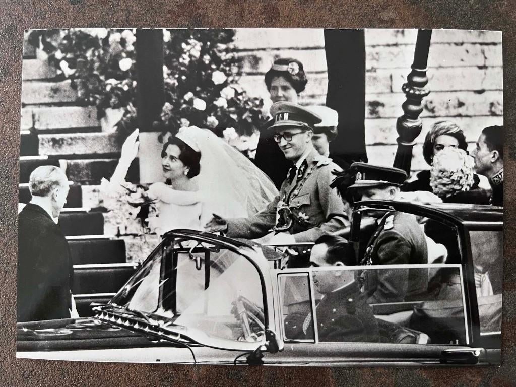 Zeldzame Vintage Postkaart - Koning Boudewijn & Fabiola, Ophalen of Verzenden, Ongelopen