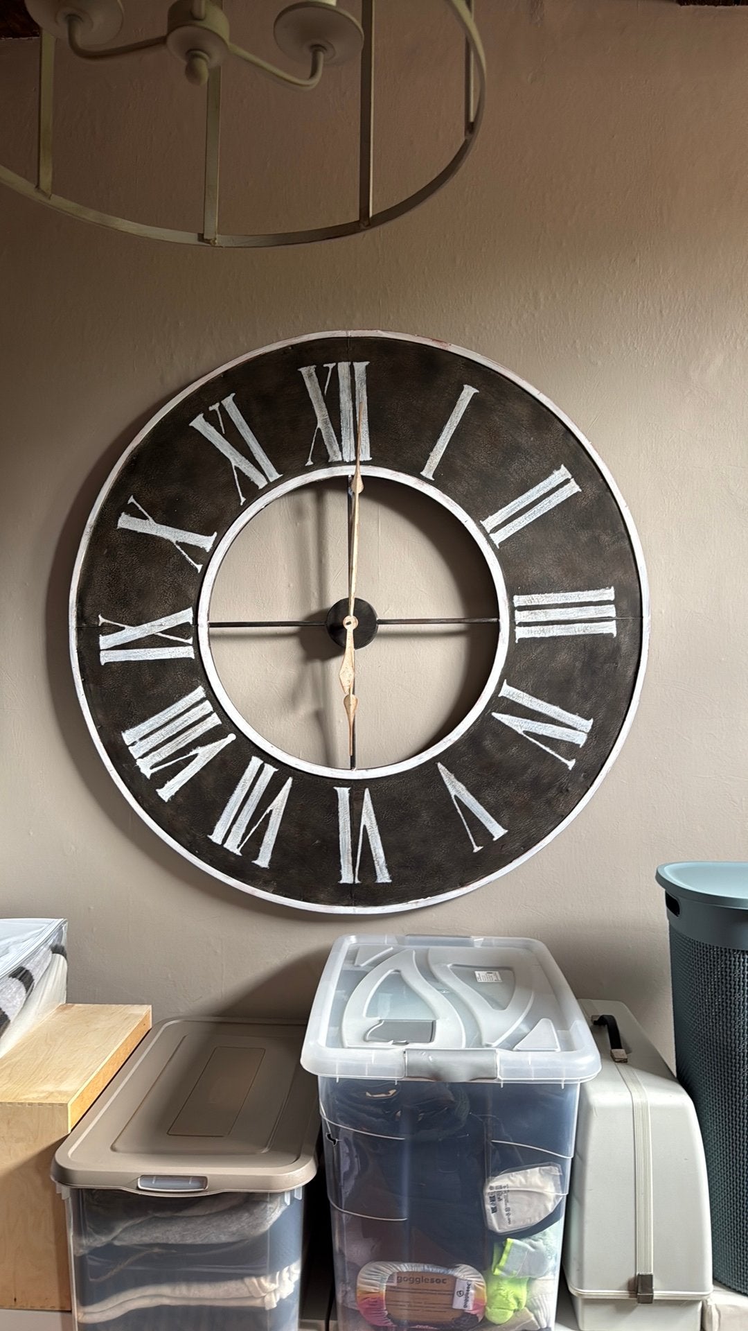 Grande horloge qui fonctionne avec une pile crayon, Ophalen, Wandklok, Werkt op batterijen, Zo goed als nieuw