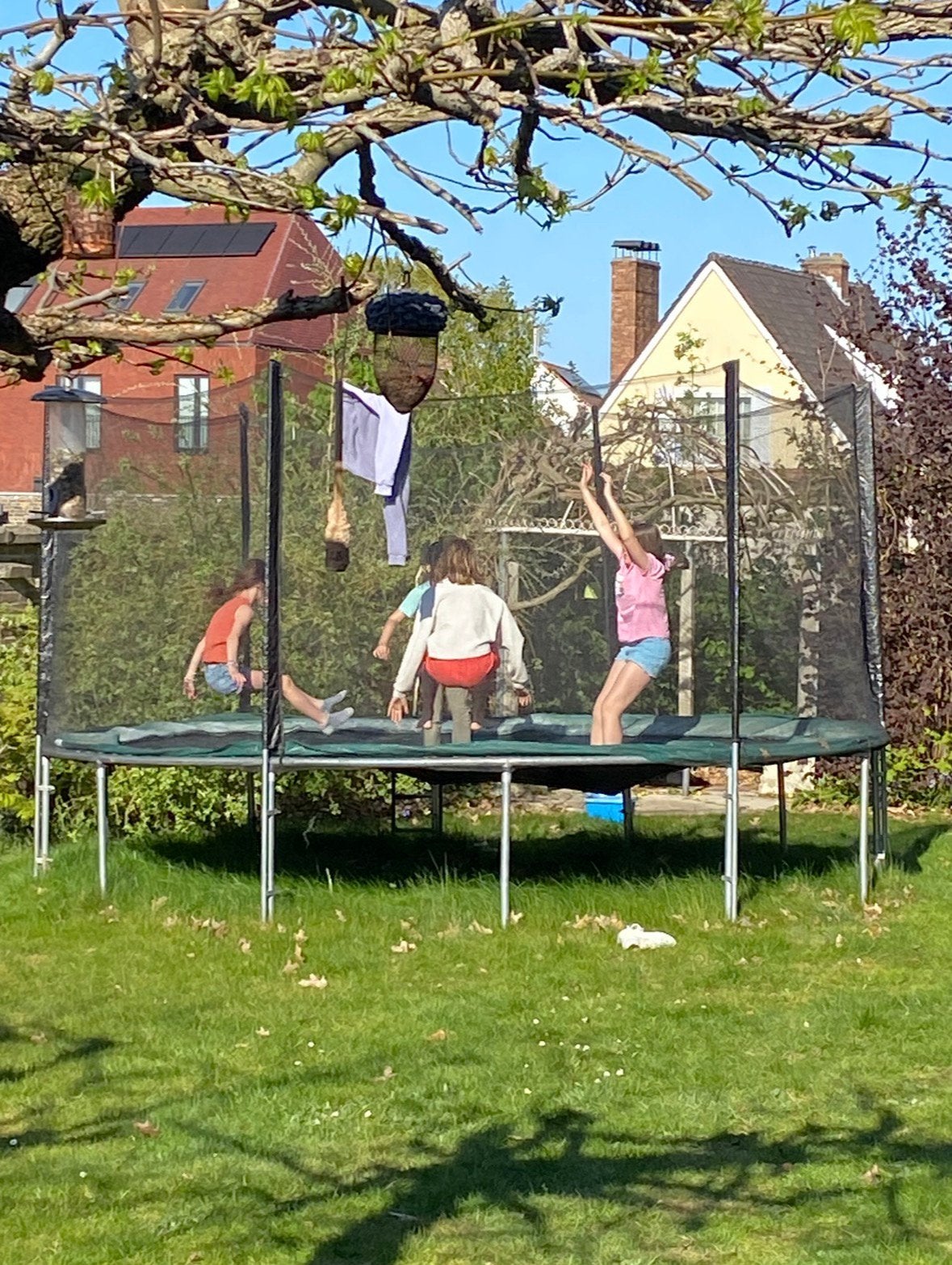 Trampoline diameter 4m30cm, Ophalen, Gebruikt