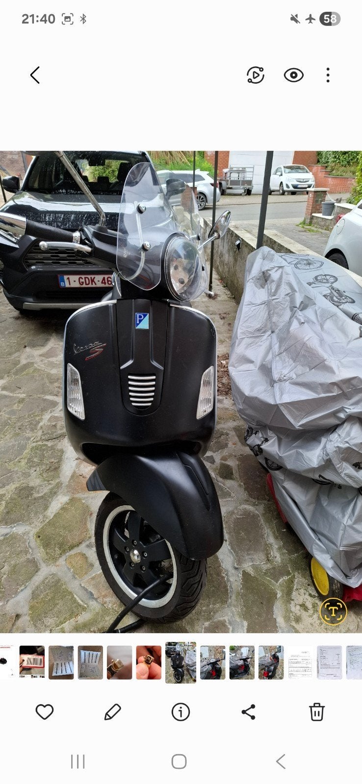vespa 300gts, Enlèvement, Essence, Vespa