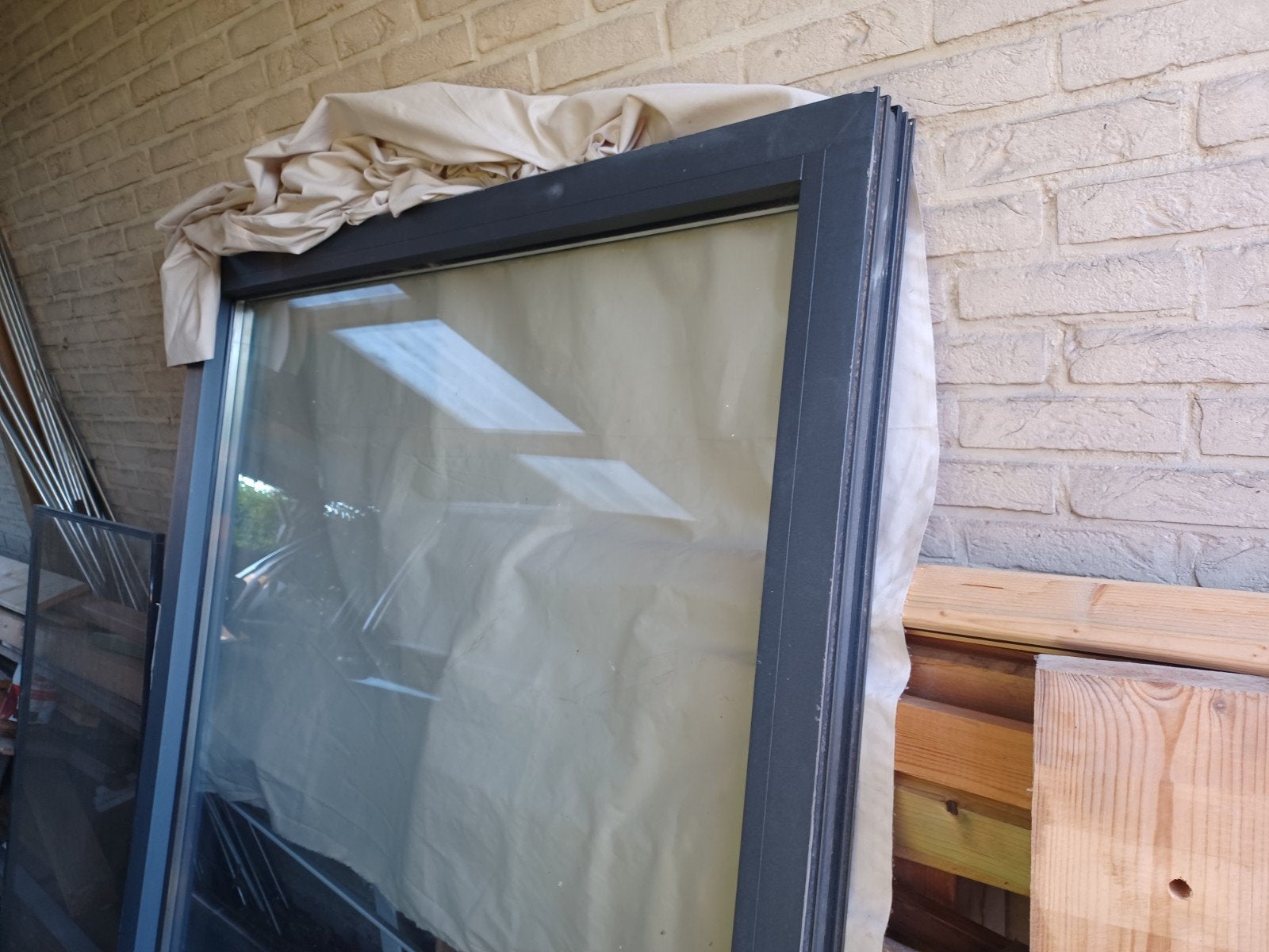 Alu raam, Doe-het-zelf en Bouw, Glas en Ramen, Ophalen