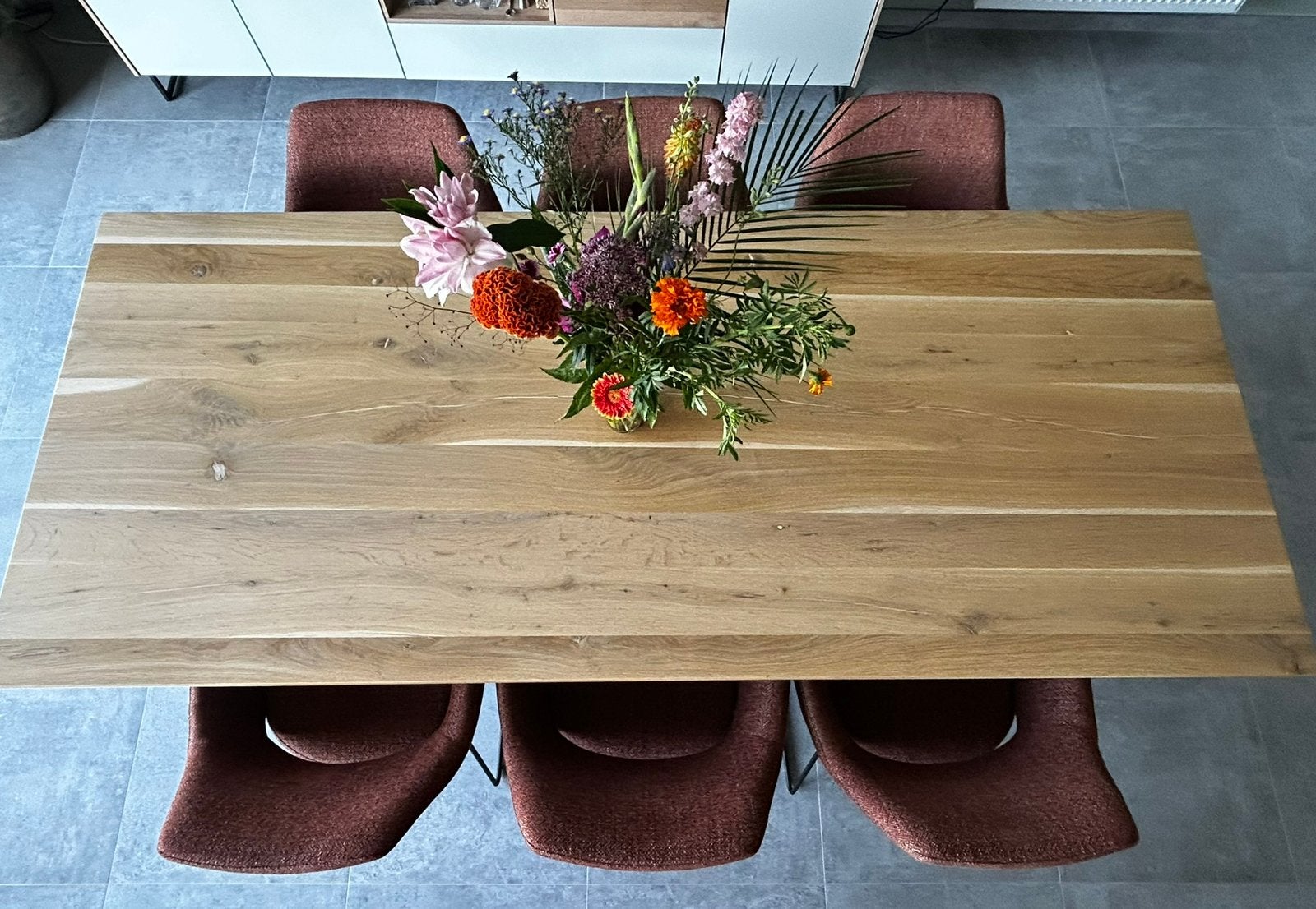 Table en chêne 40 mm - Design Simo Interior -, Chêne, Comme neuf, Enlèvement, 50 à 100 cm