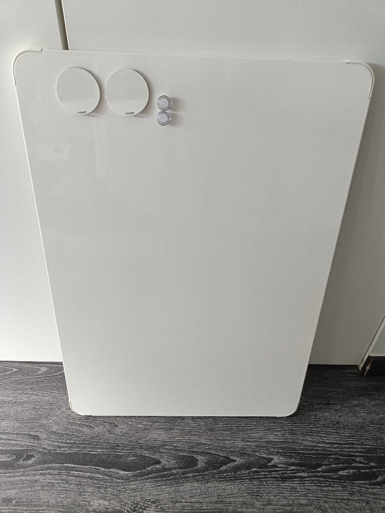 wit metalen magneet memo bord, Huis en Inrichting, Ophalen, Zo goed als nieuw, Magneetbord