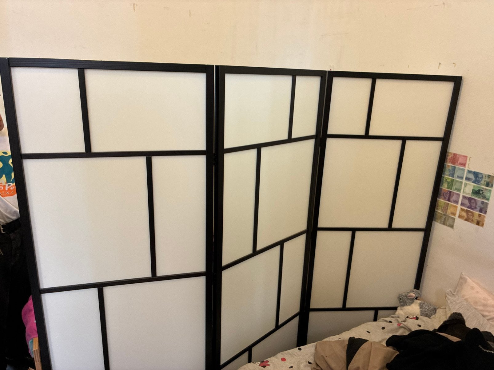 Mooi Ikea 3-delig kamerscherm, als nieuw, Ophalen, Zo goed als nieuw