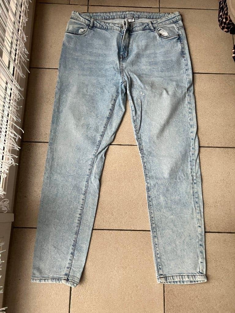 Spijkerbroek - Maat 46, Kleding | Dames, Broeken en Pantalons, Ophalen of Verzenden, Zo goed als nieuw, Maat 46/48 (XL) of groter