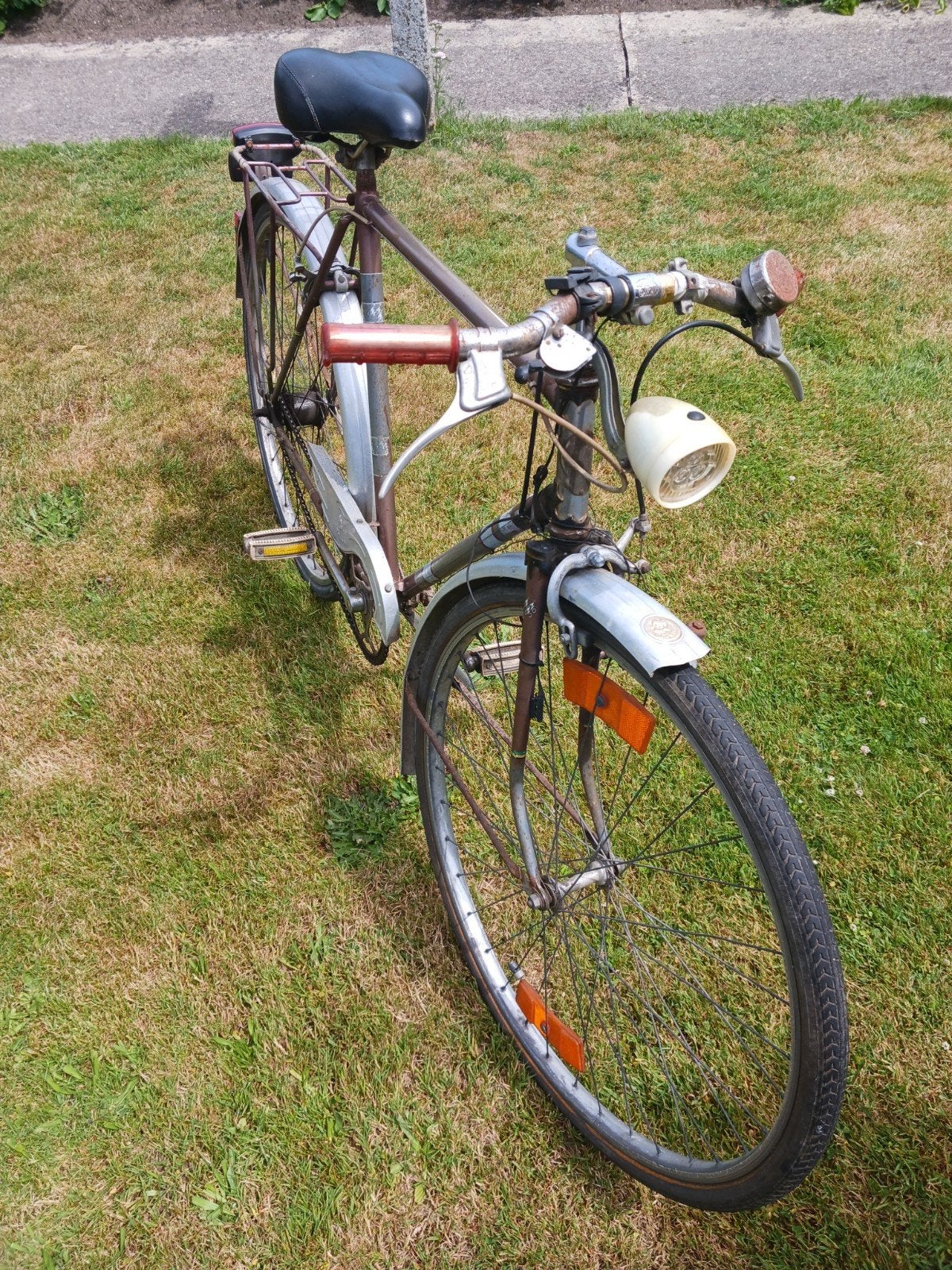 oude herenfiets, Ophalen, Gebruikt, Velgrem, Versnellingen