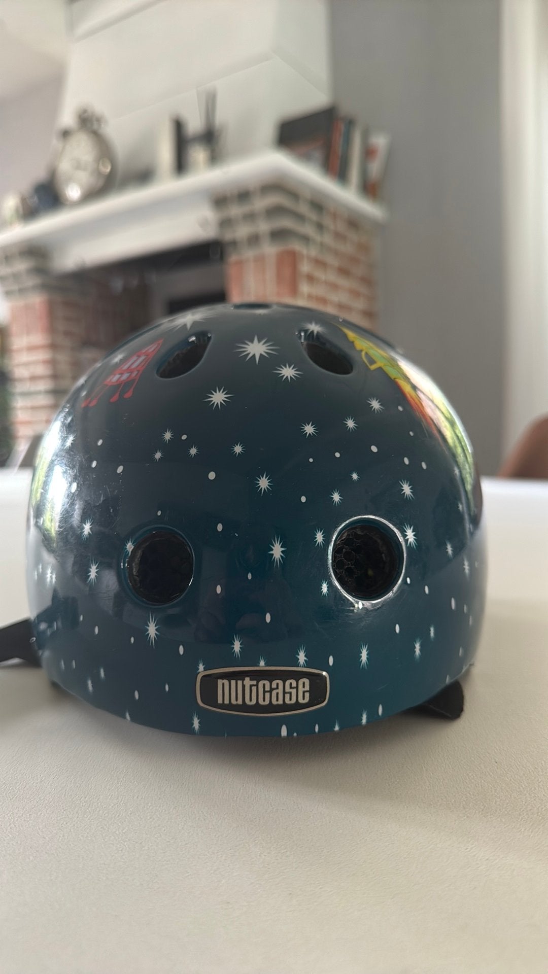 Babyfietshelm Nutcase Ruimte, Fietsen en Brommers, Ophalen, Gebruikt, XXS, Jongen