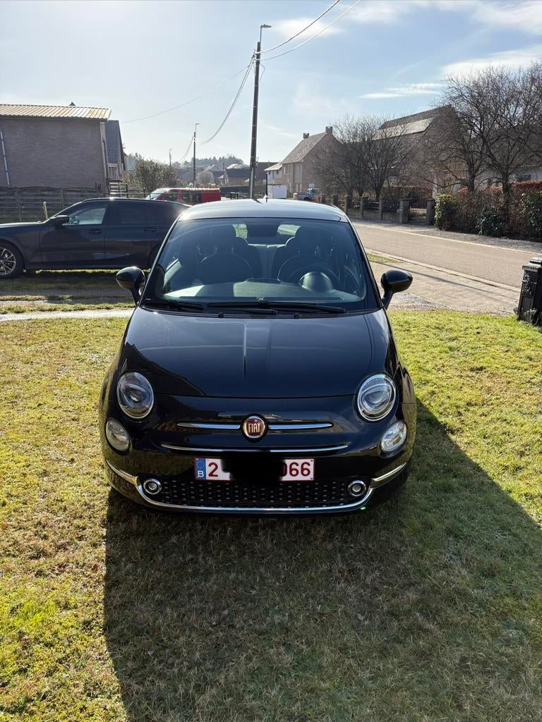 Zuinige Fiat 500 Star  – Lage km – Luxe interieur – Zwart, Auto's, Fiat, Particulier, Lederen bekleding, Benzine, Euro 6, Stadsauto