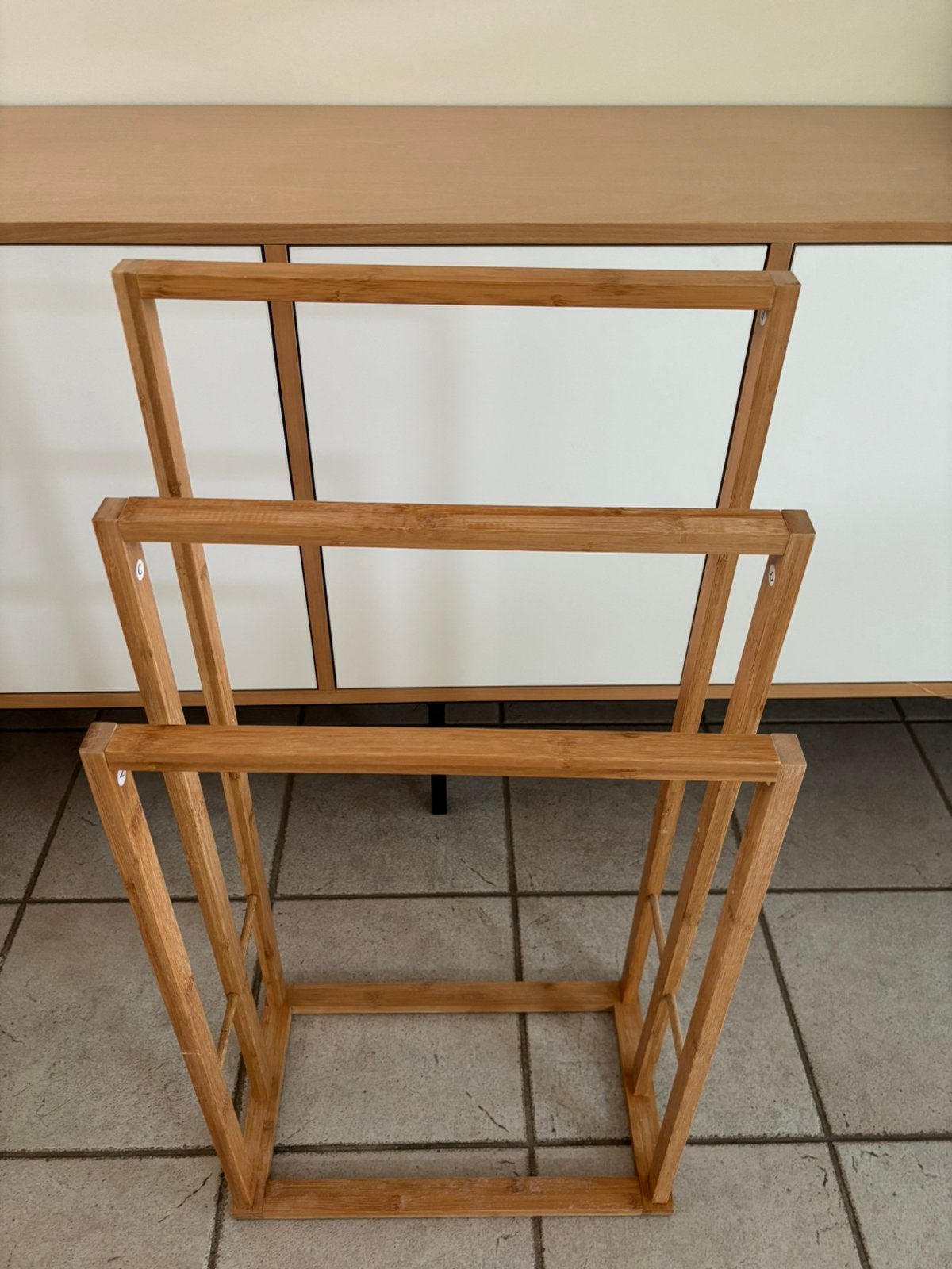 Handoekrekje, Enlèvement, Utilisé, Brun, Porte-serviettes