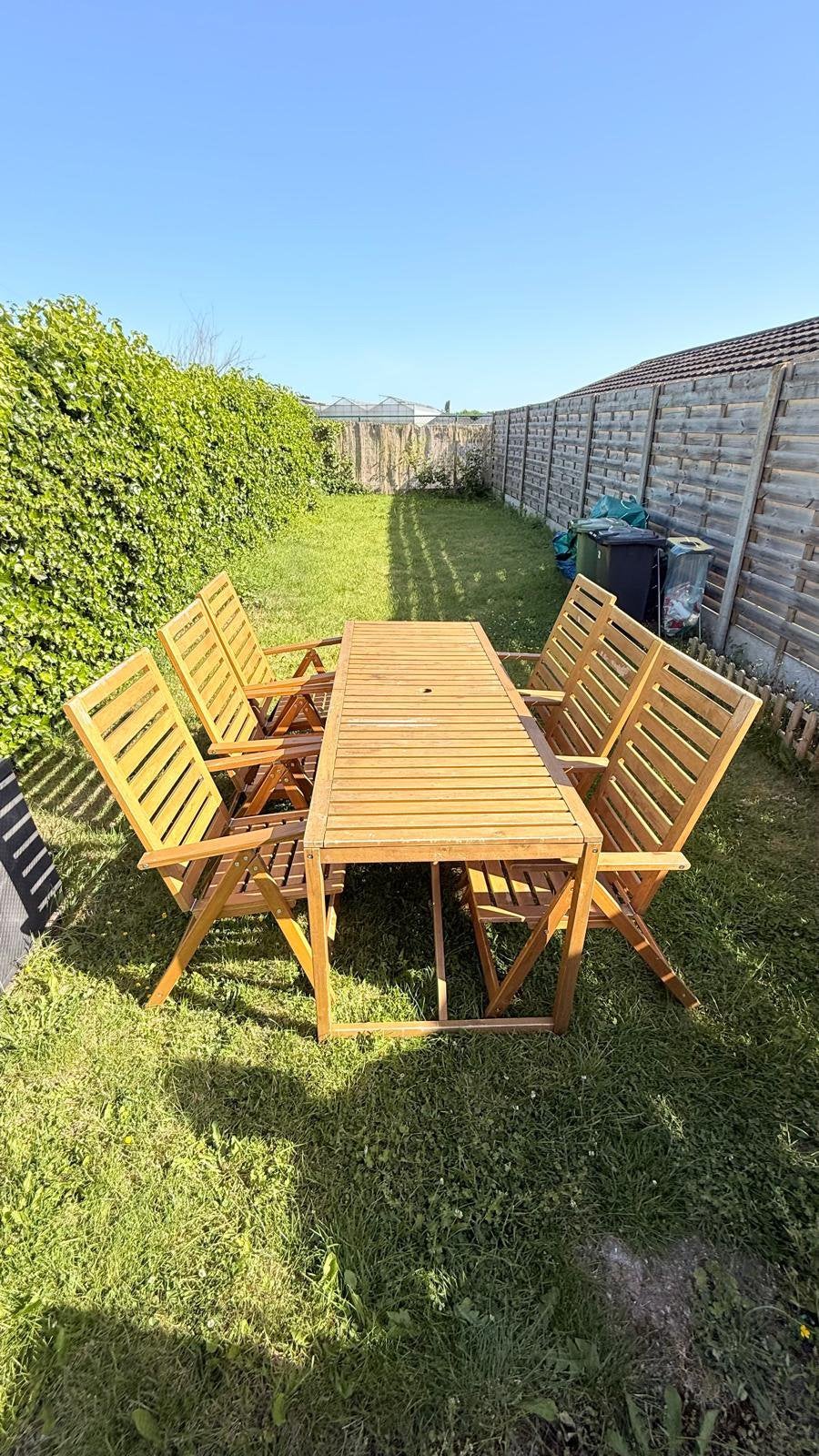 Tuin meubel van Ikea te koop, Ophalen, Overige materialen, Gebruikt, Eettafel